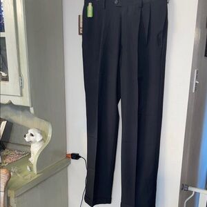 Haggar Black Pleated Men’s Dress Pants